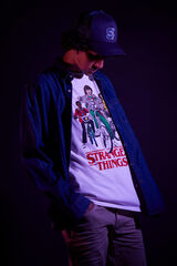 Springfield Camiseta Stranger things marfil