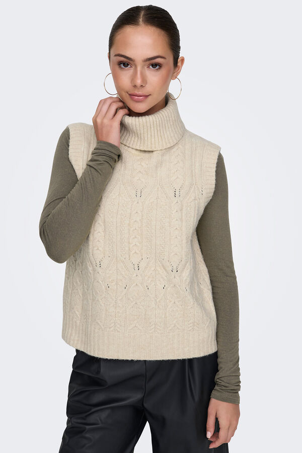 JDY Chaleco de punto gris