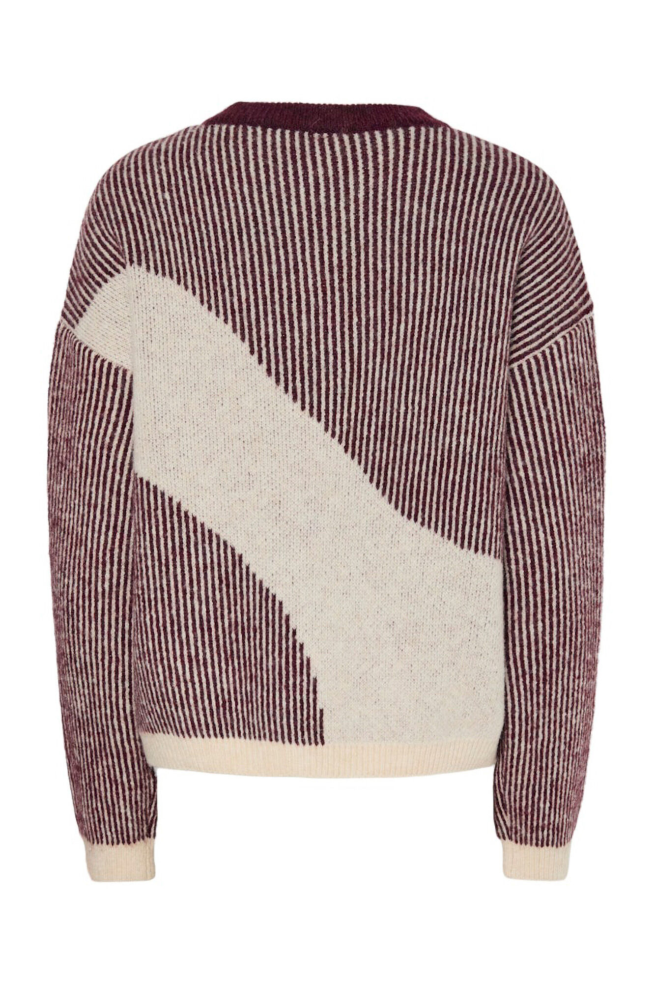 Pieces Jersey bicolor cuello contraste