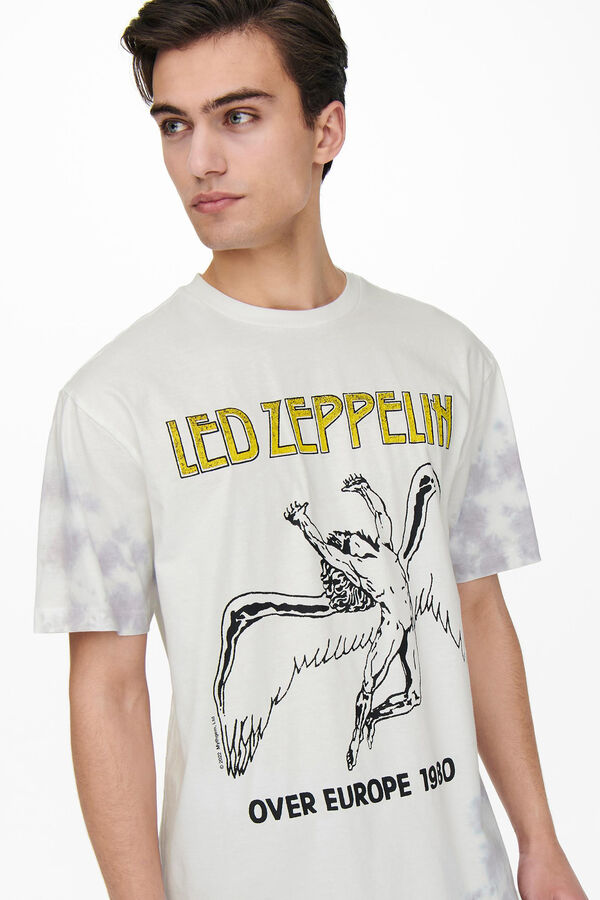 Springfield Camiseta manga corta "Led Zeppelin" blanco