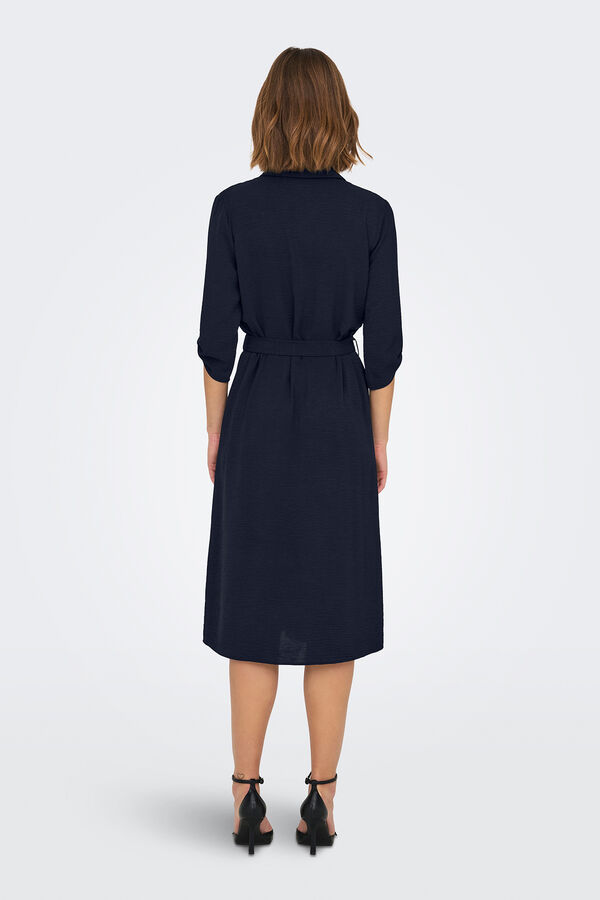 JDY Vestido de manga 3/4 azul