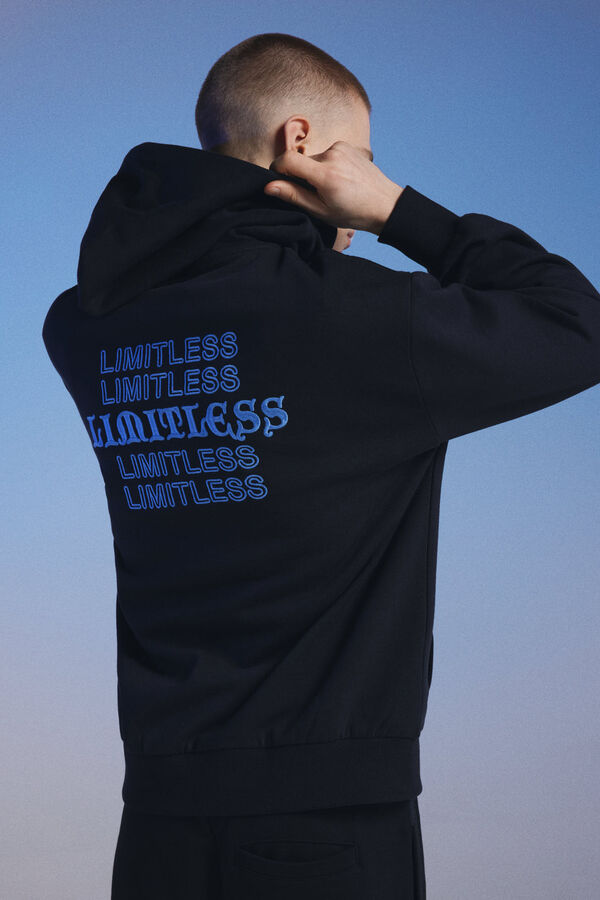 Springfield Sudadera capucha Limitless Pedri x Springfield negro