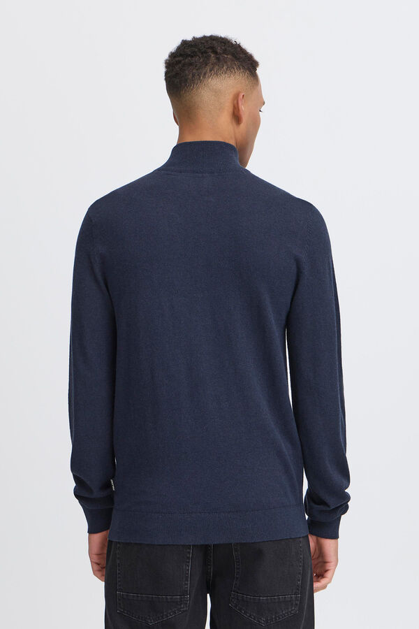 Blend Jersey cuello alto azul