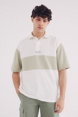 Springfield Polo piqué rugby boxy fit estampado