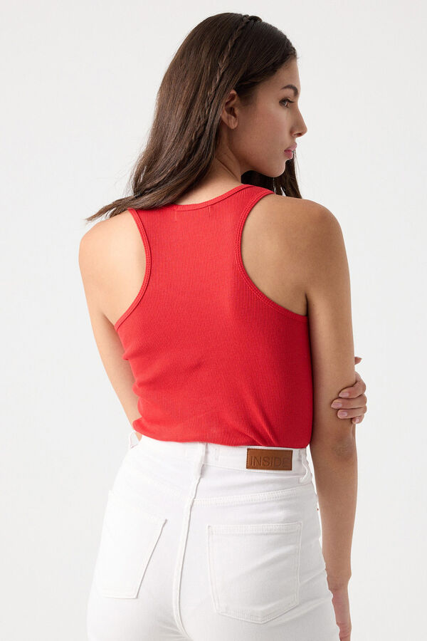 Inside Camiseta B&aacute;sica Nadadora rojo