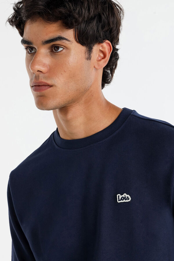 Lois Sweatshirt gola caixa azul