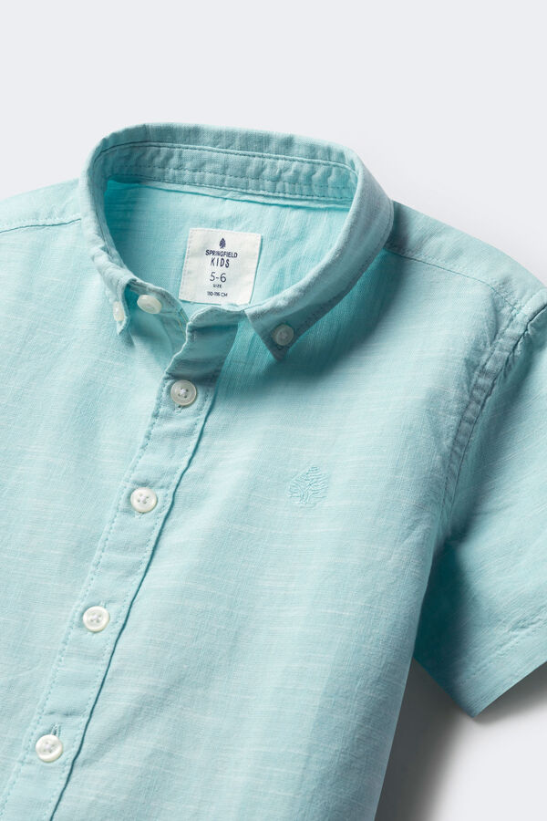 Springfield Kids Camisa textura ni&ntilde;o azul