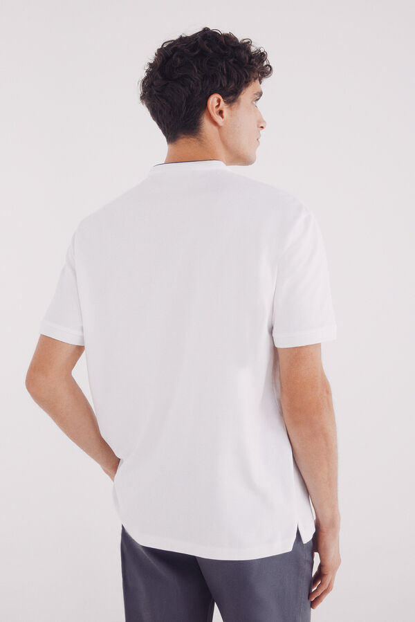 Springfield Polo mao piqué regular fit branco