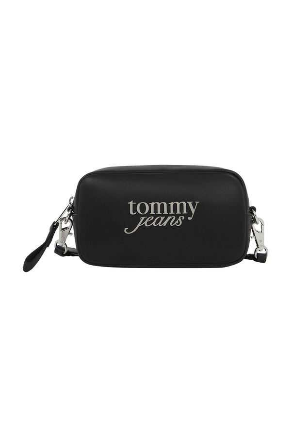 Tommy Jeans Mini neceser con logo met&aacute;lico negro