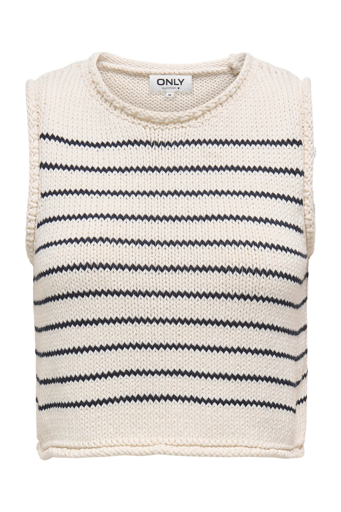 Only Top de punto de rayas