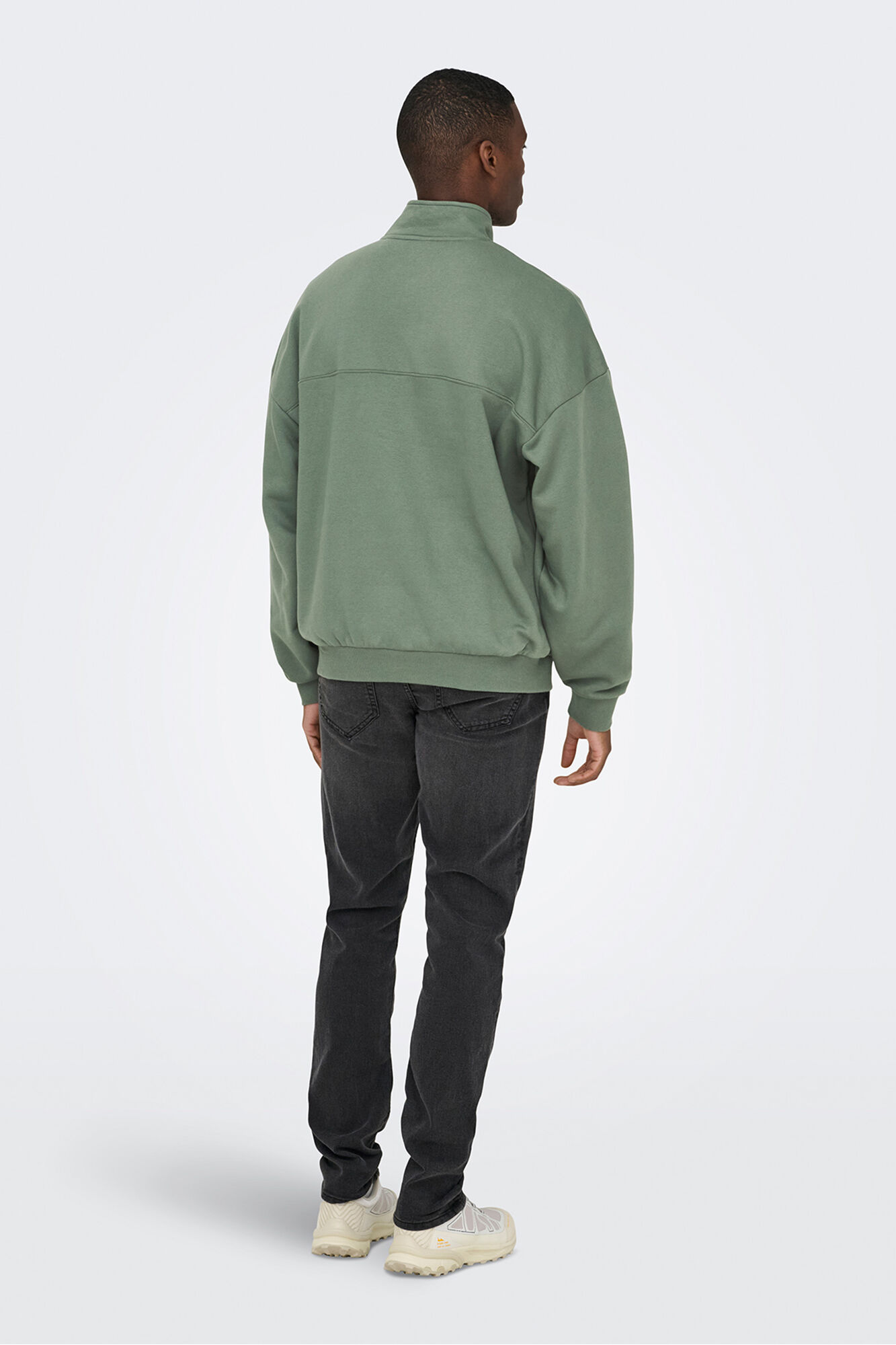Only & Sons Sweatshirt com fecho-&eacute;clair.