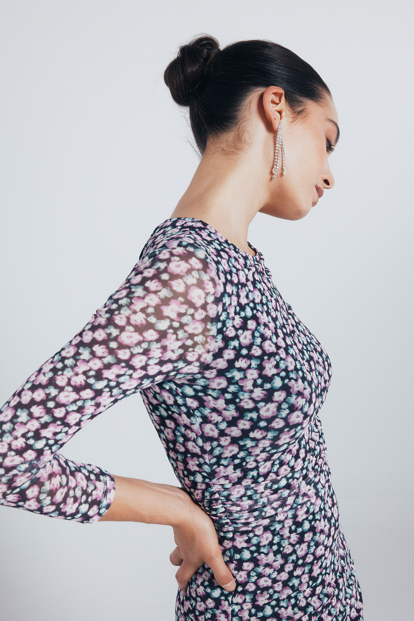 Springfield Vestido corto tubo estampado