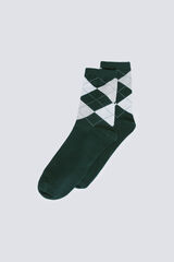 Springfield Meia comprida losangos verde