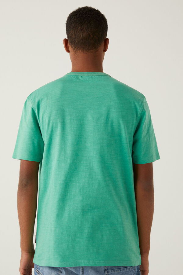 Springfield Camiseta lavada verde