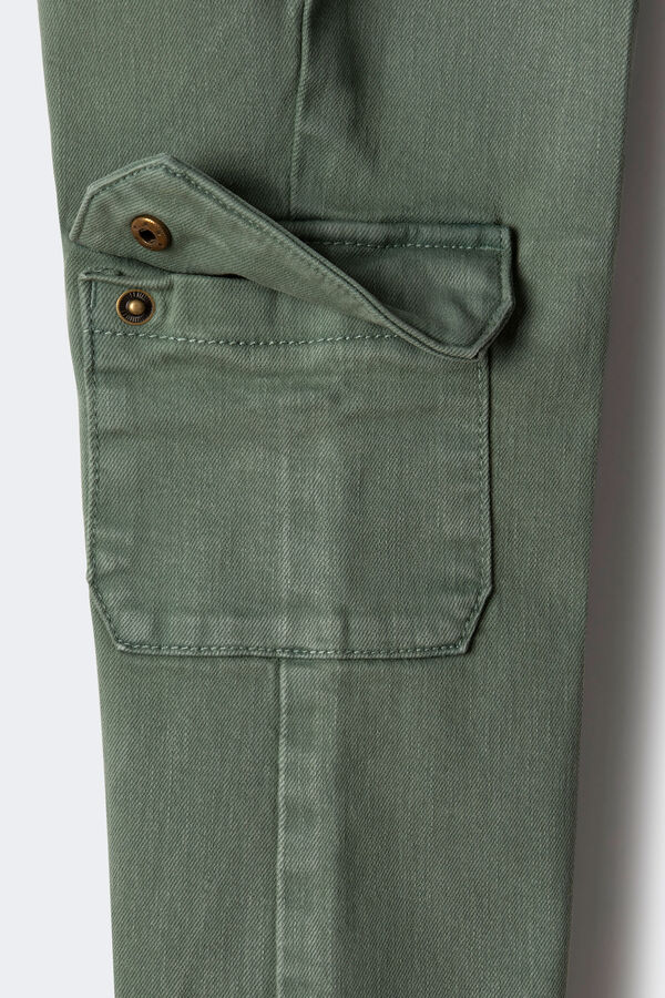 Springfield Kids Calças cargo flare menina verde