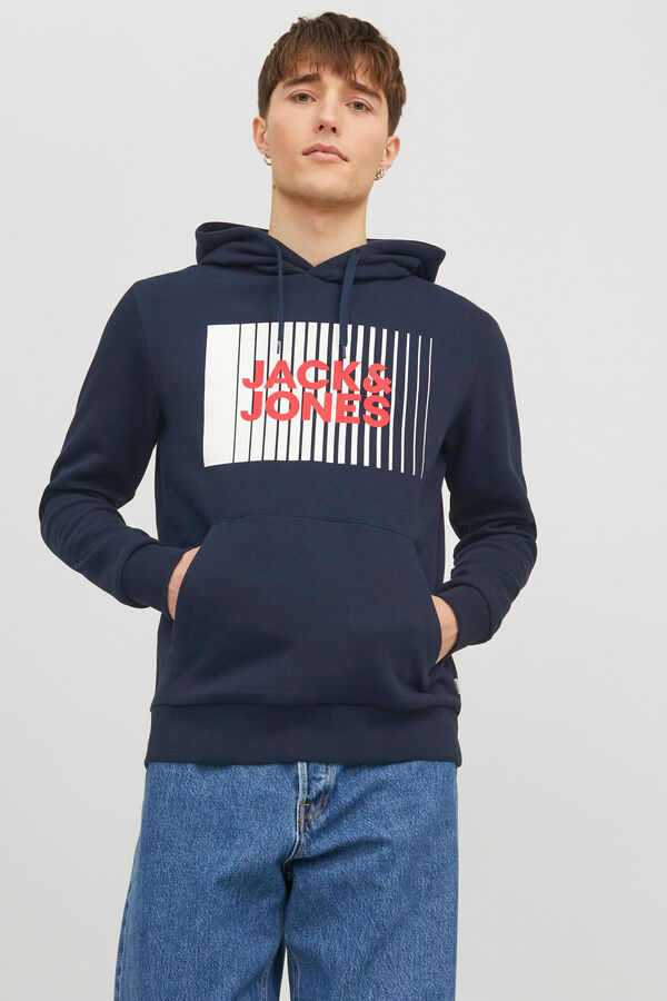 Jack & Jones Colete comprido acolchoado azul