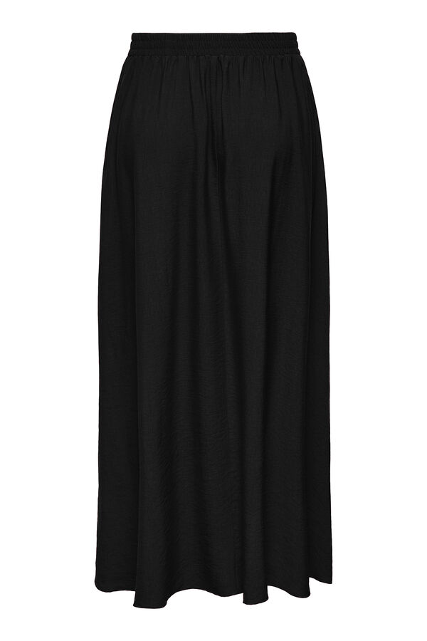 JDY Falda lisa midi negro