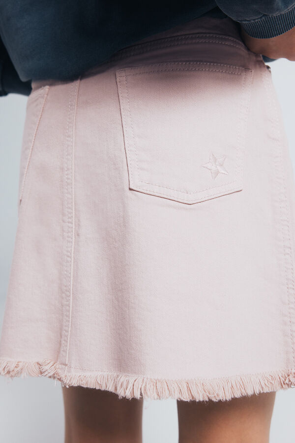 Springfield Kids Saia com franjas de menina rosa