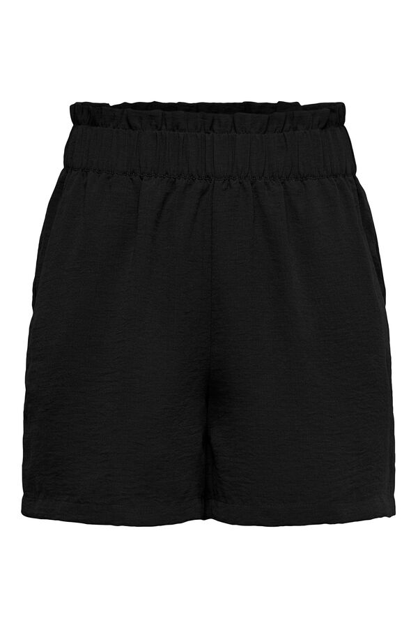 JDY Cal&ccedil;&otilde;es de tecido fluido preto