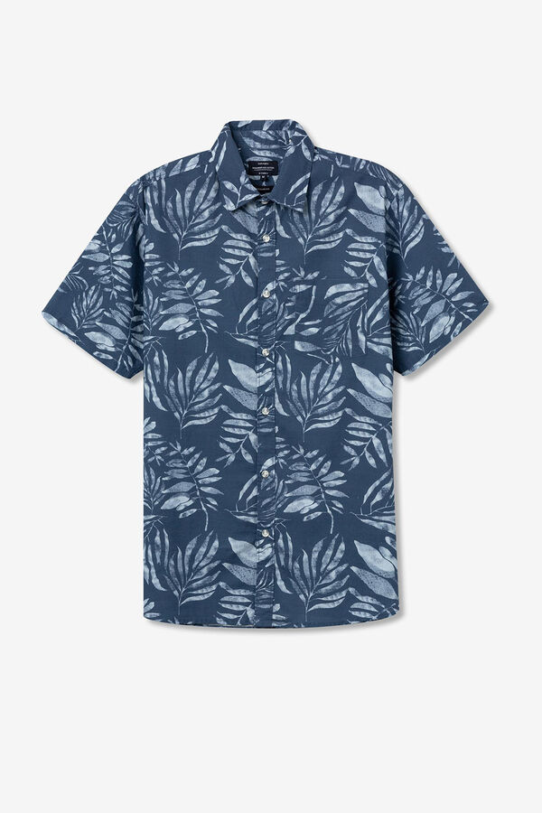 Tiffosi Camisa estampada azul