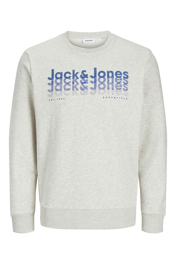 Jack & Jones Sweatshirt de ajuste padr&atilde;o branco