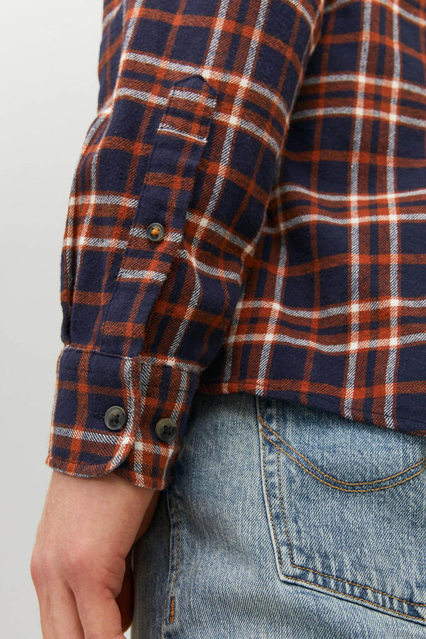 Jack & Jones Camisa de quadrados slim fit vermelho