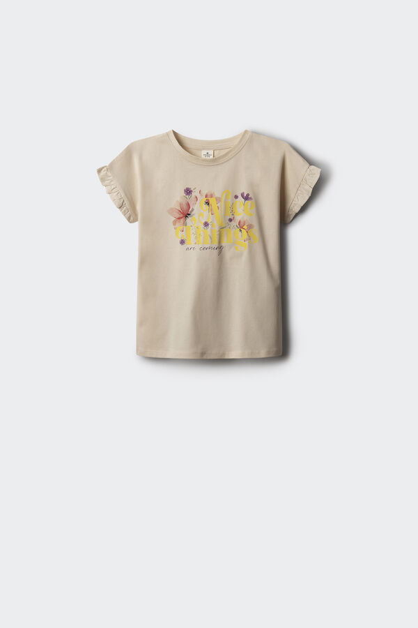 Springfield Kids Camiseta Nice Things ni&ntilde;a blanco