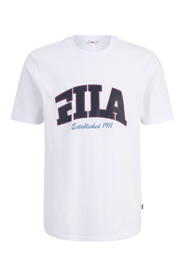 Fila T-shirt de homem de manga curta branco
