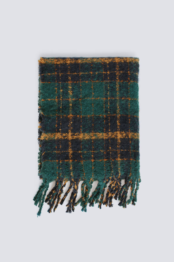Springfield Bufanda cuadros verde