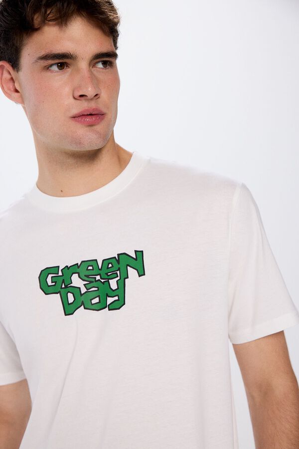 Springfield Camiseta Green Day marfil