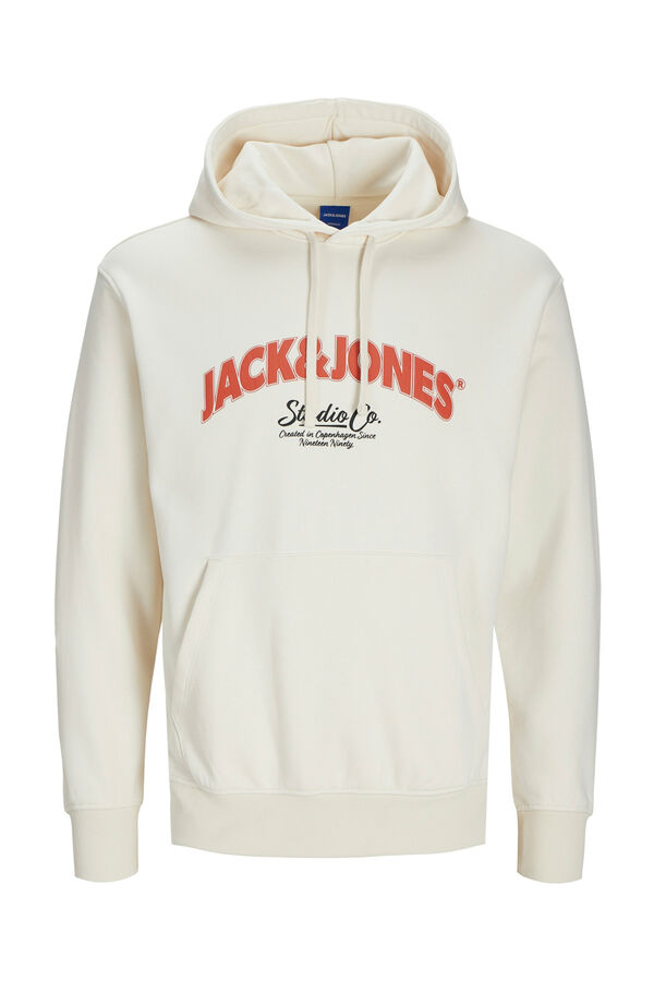 Jack & Jones Sudadera regular fit capucha blanco