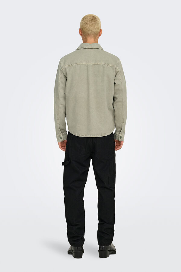 Only & Sons Cazadora de hombre regular fit gris