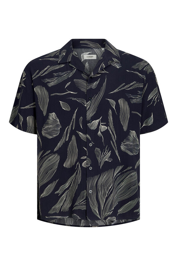 JJ REBEL Camisa de mangas curta com ajuste confortável  azul