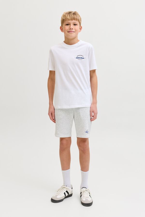 Jack & Jones Junior Cal&ccedil;&otilde;es de felpa regular branco