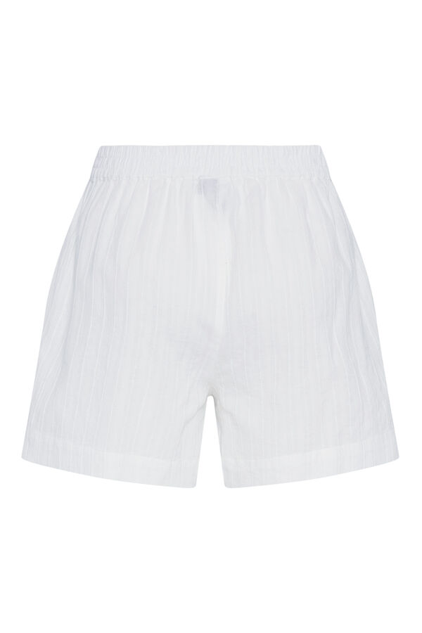 Pieces Calças curtas branco