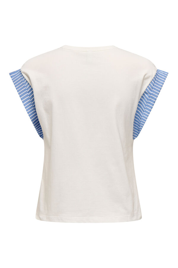 Only T-shirt de manga curta branco