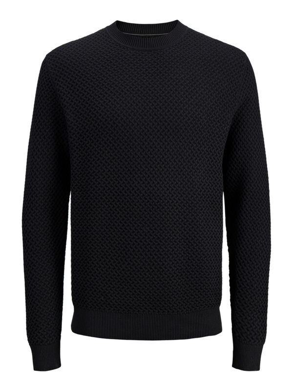 Jack & Jones PLUS Jersey b&aacute;sico de punto liso negro