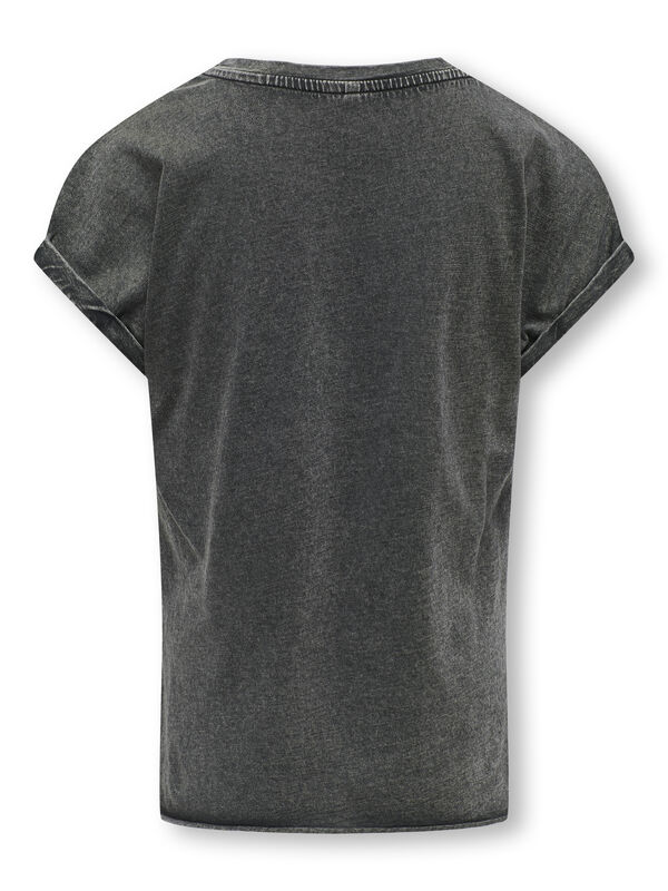 Only Girls Camiseta coraz&oacute;n ni&ntilde;a negro