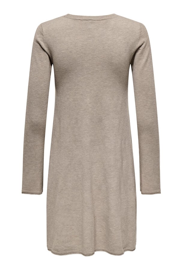 Only Vestido corto manga larga gris