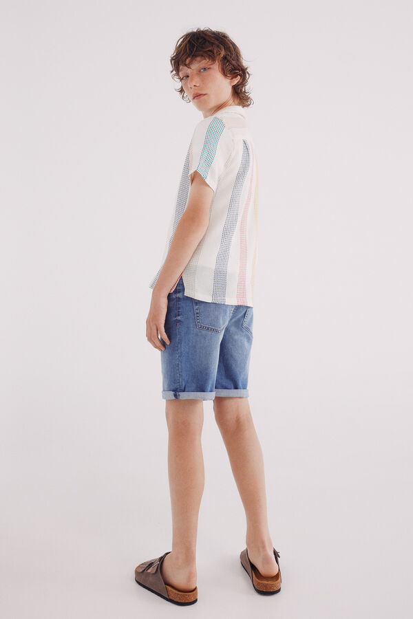 Springfield Kids Bermudas denim rapaz azul