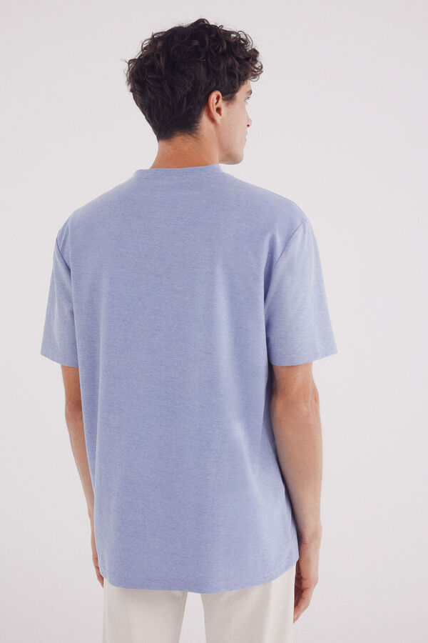Springfield Camiseta piqu&eacute; oxford azul