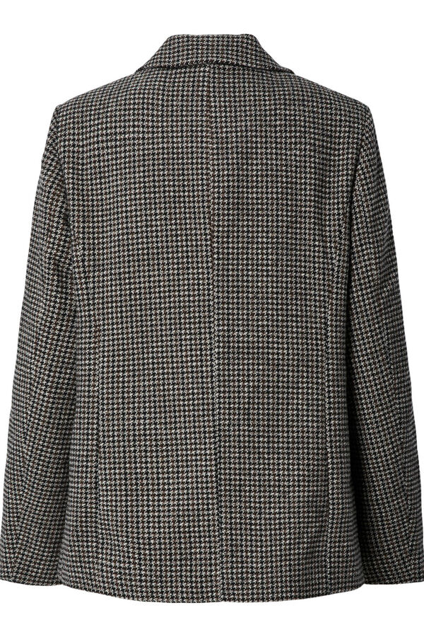 Pieces Chaqueta blazer bolsillos negro