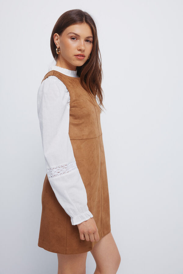 Springfield Pantalones antelina nude