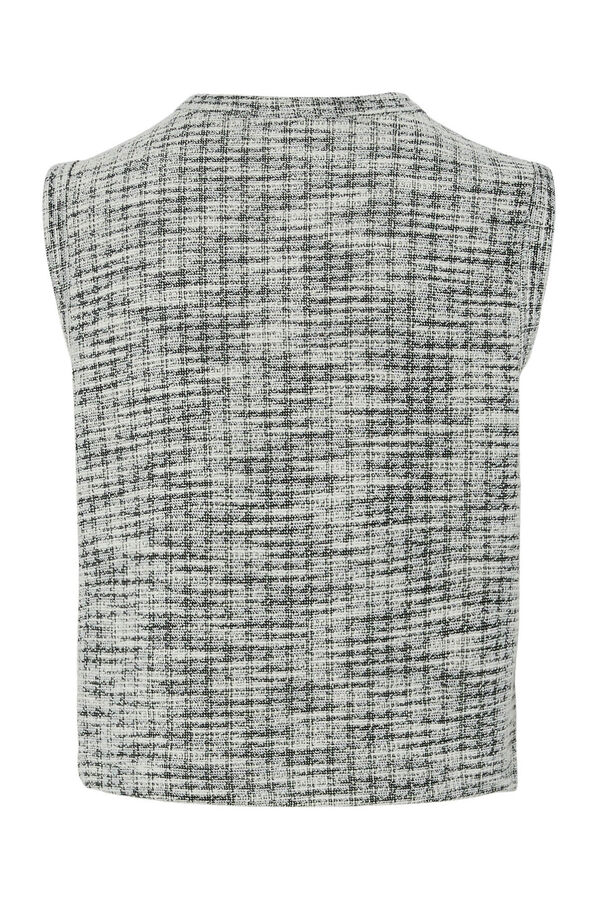 Pieces Chaleco con botones blanco