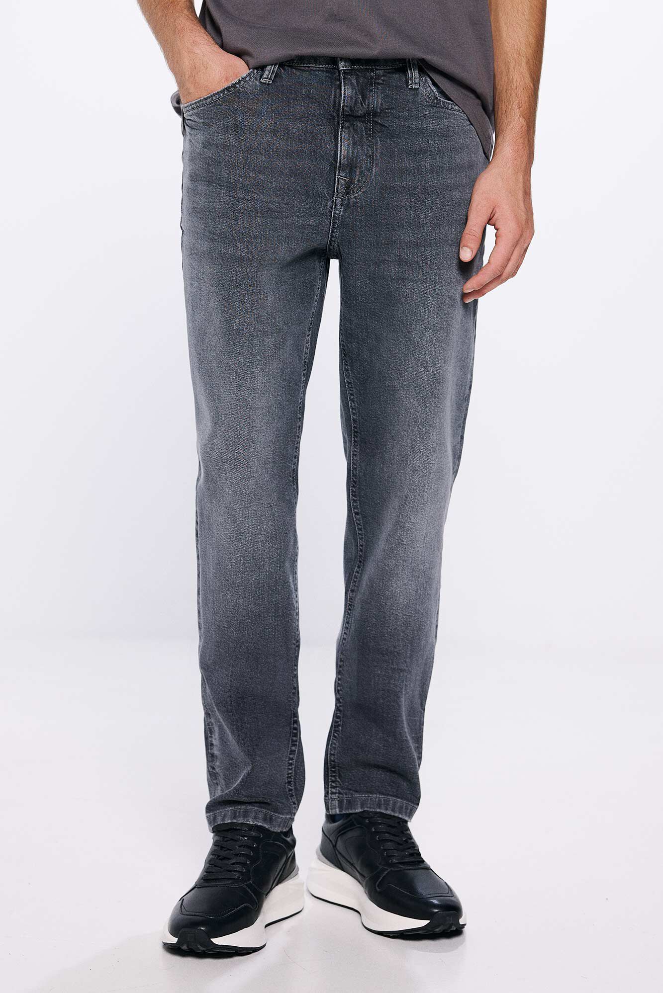 Springfield Jeans slim fit cinza escuro