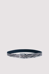 Springfield Cinto zebra m&eacute;dio preto