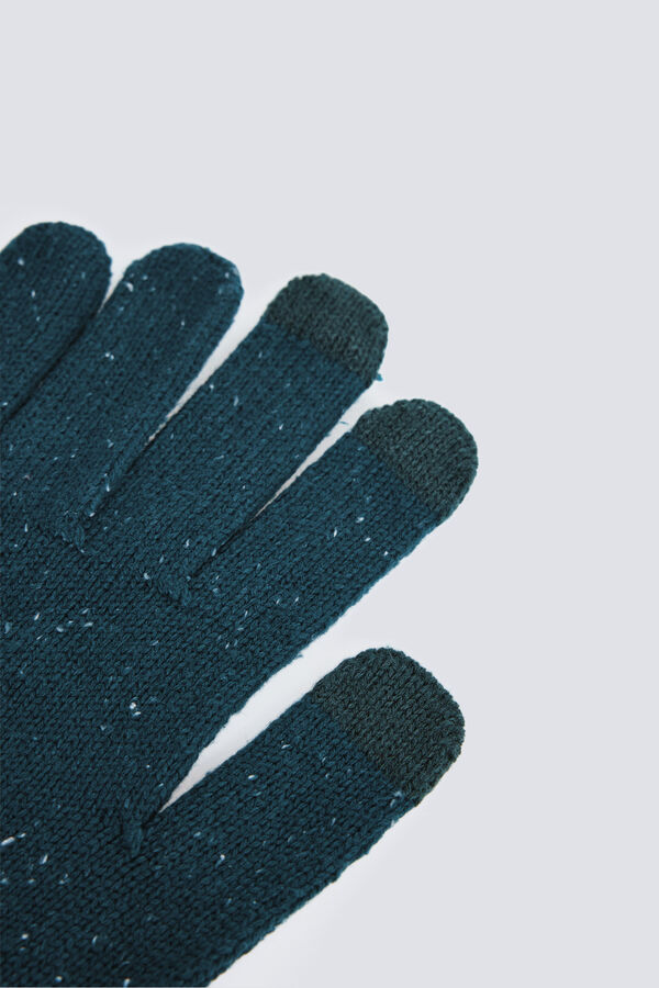 Springfield Luvas de malha Neps verde