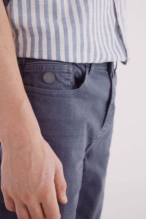 Springfield Bermuda color lavada slim fit azul