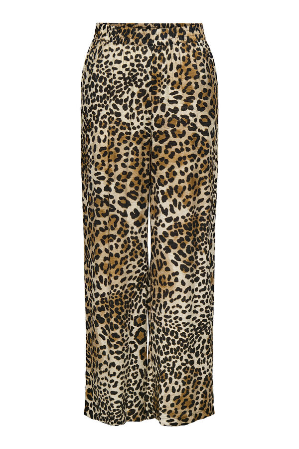 JDY Cal&ccedil;as animal print branco