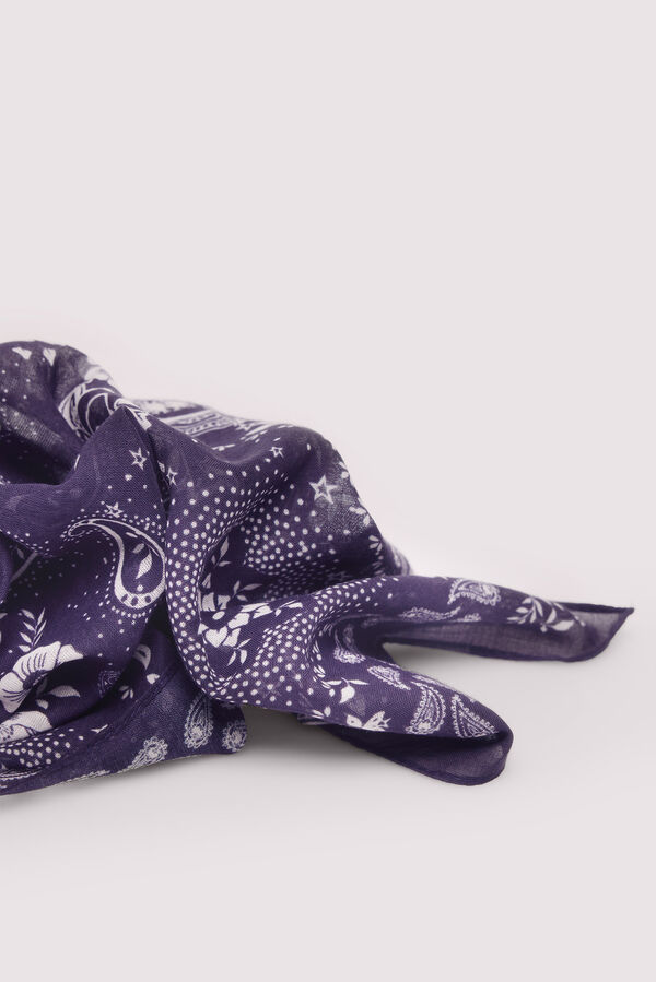Springfield Cachecol bandana paisley azul